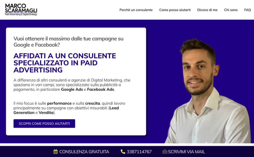 sito web marco scaramagli digital advertising